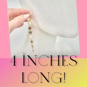 Gold Lightweight Metal Statement Earrings